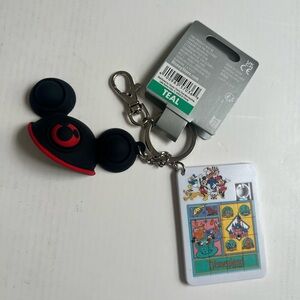 Disney Mouseketeer Mickey Mouse Clubhouse Keychain Puzzle Disneyland Charm